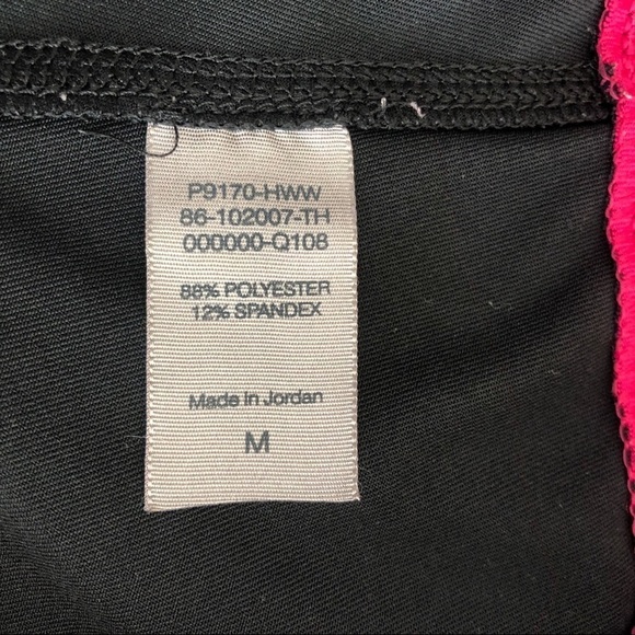 Champion Yoga Pants Medium Rise Black with Pink Trim size Medium - Picture 8 of 11